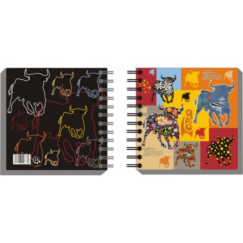 LIBRETA 7X7 TORO FANTASY