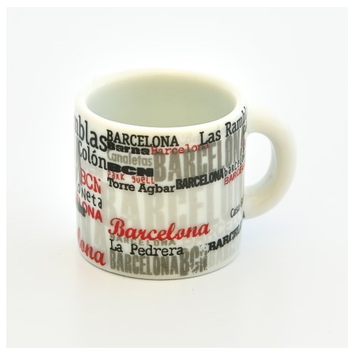 MINI MUG IMAN BARCELONA LETRAS