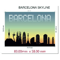 IMAN FOTO BARCELONA SKYLINE