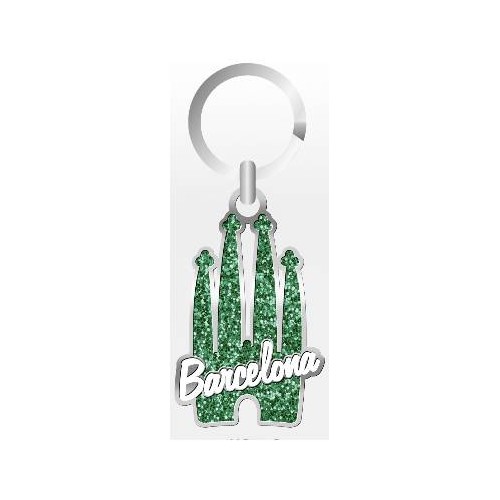 LLAVERO SAGRADA FAMILIA PUR. VERDE