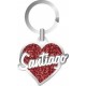 LLAVERO SANTIAGO CORAZON PURP.