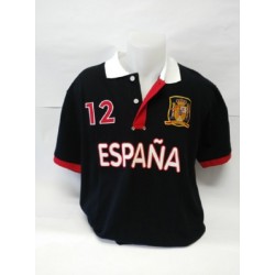 POLO UNISEX ESPAÑA AZUL CLASIC