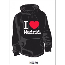 SUDADERA C/CAP. I LOVE MADRID