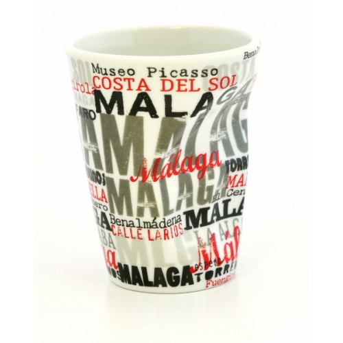 VASO ARRUGADO MALAGA LETRAS