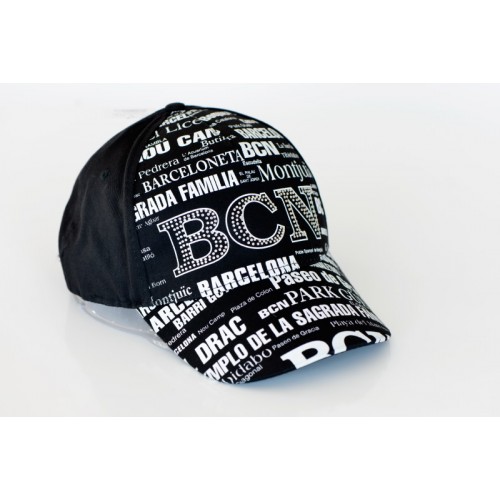 GORRA BARCELONA TEXTO PED.NG.