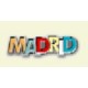 PIN MADRID LETRAS COLORES