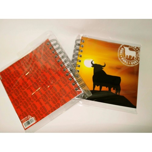 LIBRETA 15X15 TORO ATARDECER