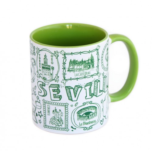 MUG SEVILLA TIZA VERDE