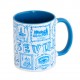 MUG SEVILLA TIZA AZUL