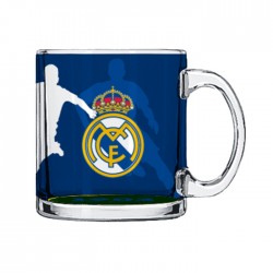 EST. TAZA MUG VIDRIO AZUL