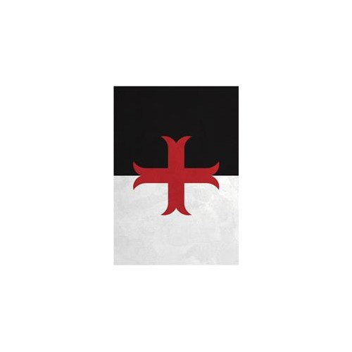 LIBRETA ESCUDO CRUZ TEMPLARIA ROJA