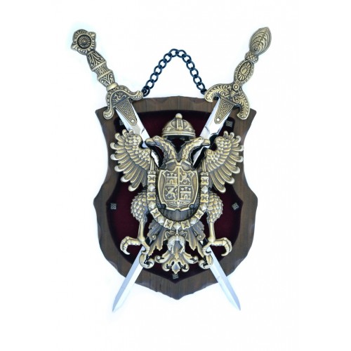 PANOPLIA MADERA BRONCE