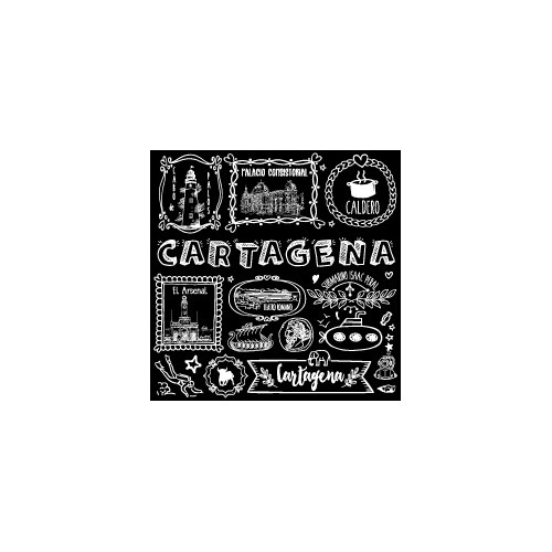 ESPEJO CARTAGENA TIZA NEGRO