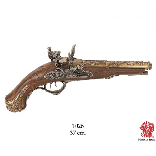 PISTOLA DE 2 CAÑONES , FRANCIA 1806