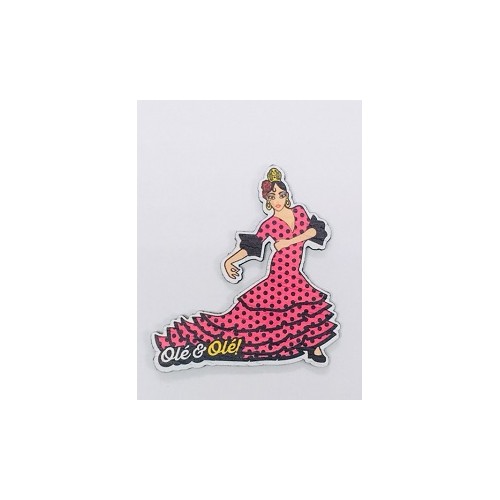 IMAN BAILAORA FLAMENCA FUCSIA 1