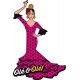 IMAN BAILAORA FLAMENCA FUCSIA 3