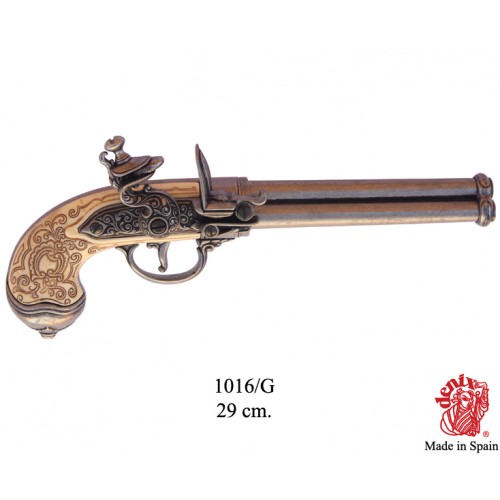 PISTOLA 3 CAÑONES ITALIA 1680