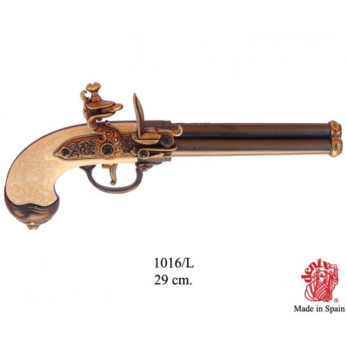 PISTOLA 3 CAÑONES ITALIA 1680