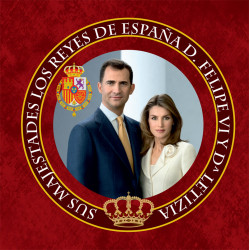 LIBRETA 7X7 DON FELIPE VI GRANATE