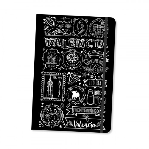 LIBRETA VALENCIA TIZA NEGRO