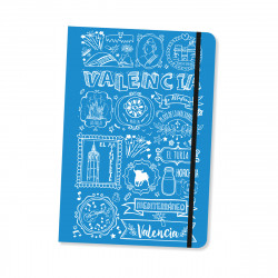 LIBRETA VALENCIA TIZA AZUL