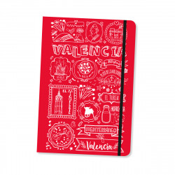 LIBRETA VALENCIA TIZA ROJO