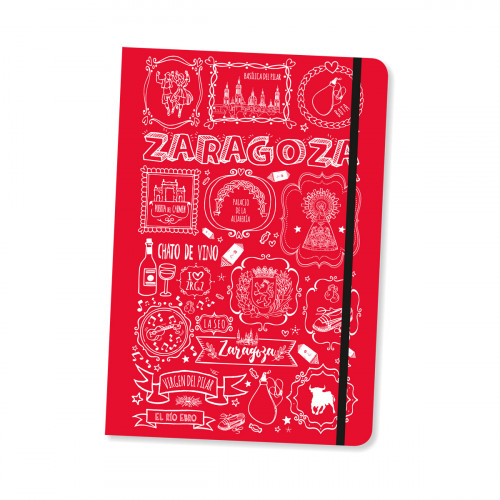 LIBRETA ZARAGOZA TIZA ROJO