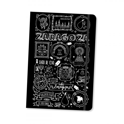 LIBRETA ZARAGOZA TIZA NEGRO