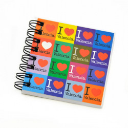 LIBRETA 7X7 VALENCIA I LOVE INDIANA COLOR