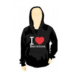 SUDADERA C/CAP. I LOVE BARCELONA