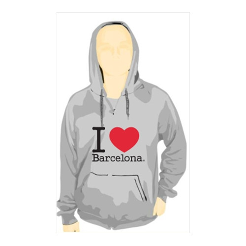 SUDADERA C/CAP. I LOVE BARCELONA