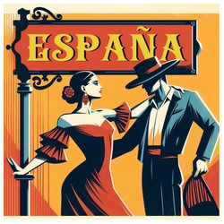 IMAN CER. CUADRADO ESPAÑA PAREJA DE BAILE 1