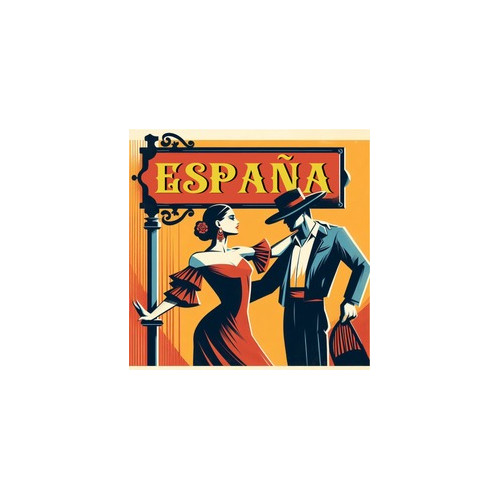 IMAN CER. CUADRADO ESPAÑA PAREJA DE BAILE 1