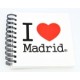 LIBRETA 15X15 MADRID I LOVE