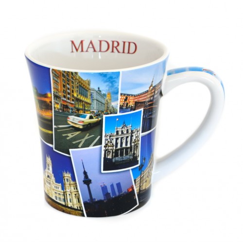 MUG CONICO MADRID POSTAL